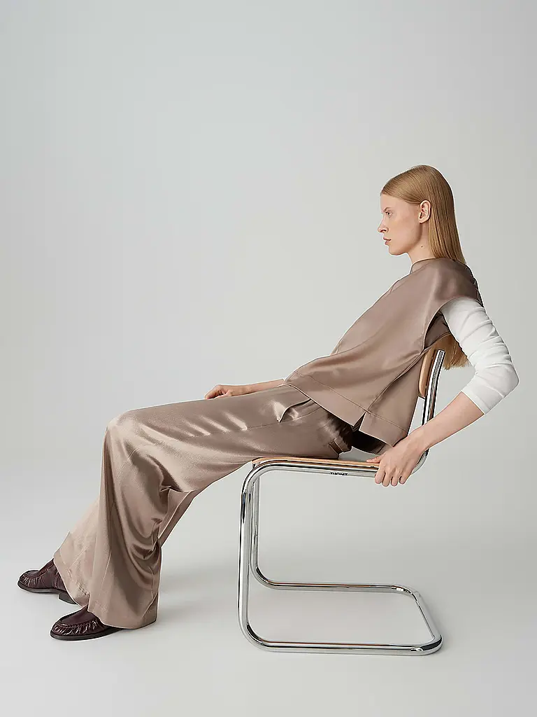 OPUS PANTS | Marlenehose MUCIA SHINE | Beige