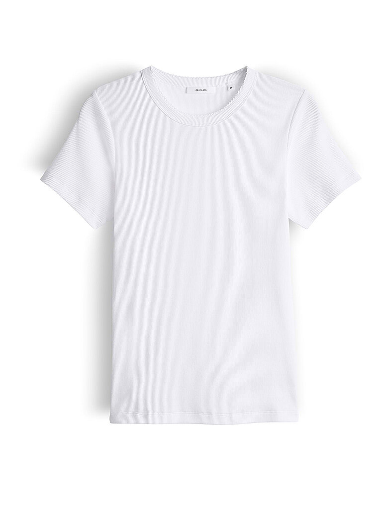 OPUS T-Shirt SAMUNA SCALLOP weiss | 36