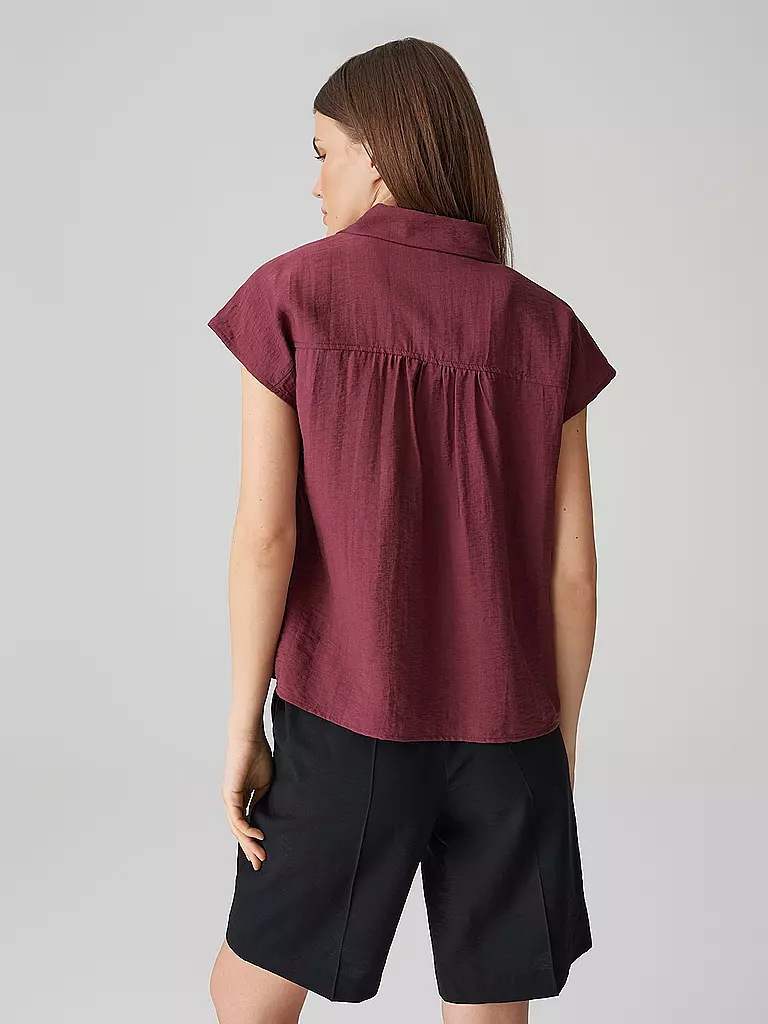 OPUS | Bluse FAIRI | dunkelrot
