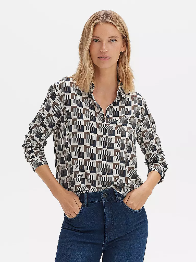 OPUS | Bluse FALKINE RETRO | dunkelblau