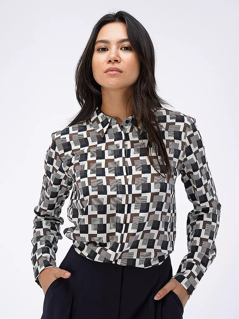 OPUS | Bluse FALKINE RETRO | dunkelgrün