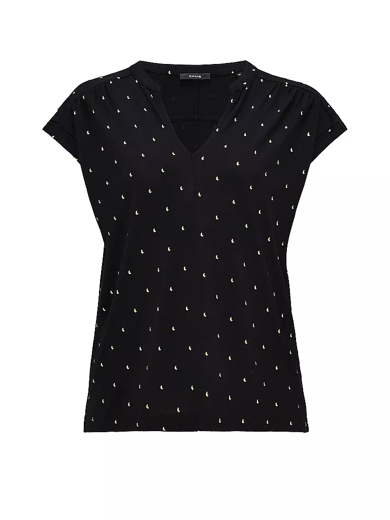 OPUS | Bluse SANDI DOTSY | schwarz