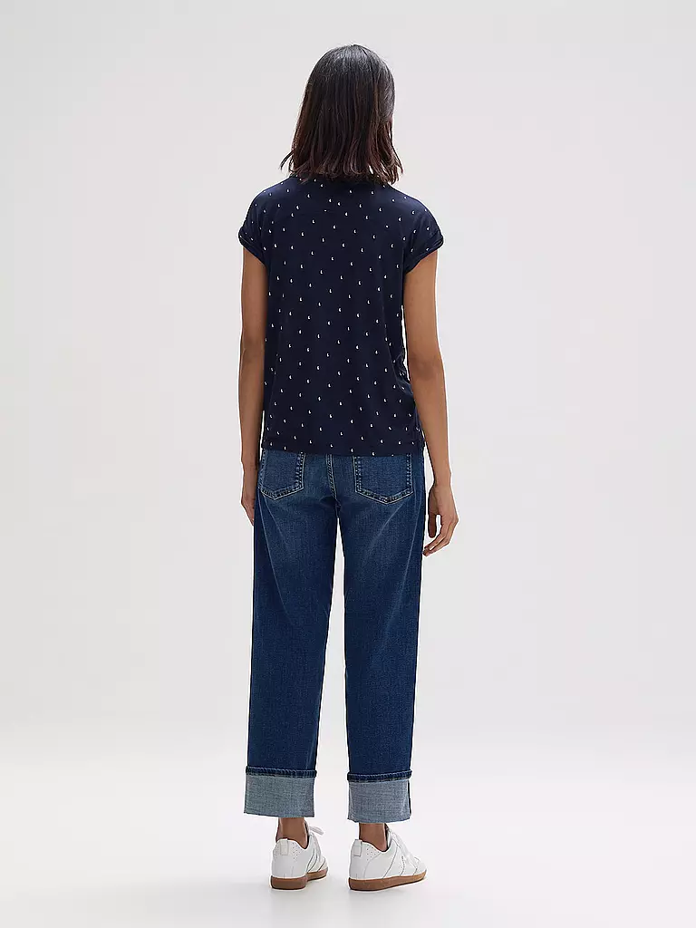 OPUS | Bluse SANDI DOTSY | dunkelblau
