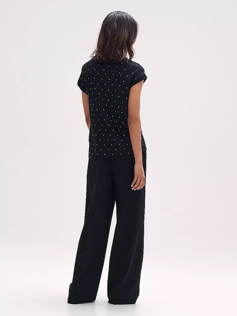 OPUS | Bluse SANDI DOTSY | dunkelblau