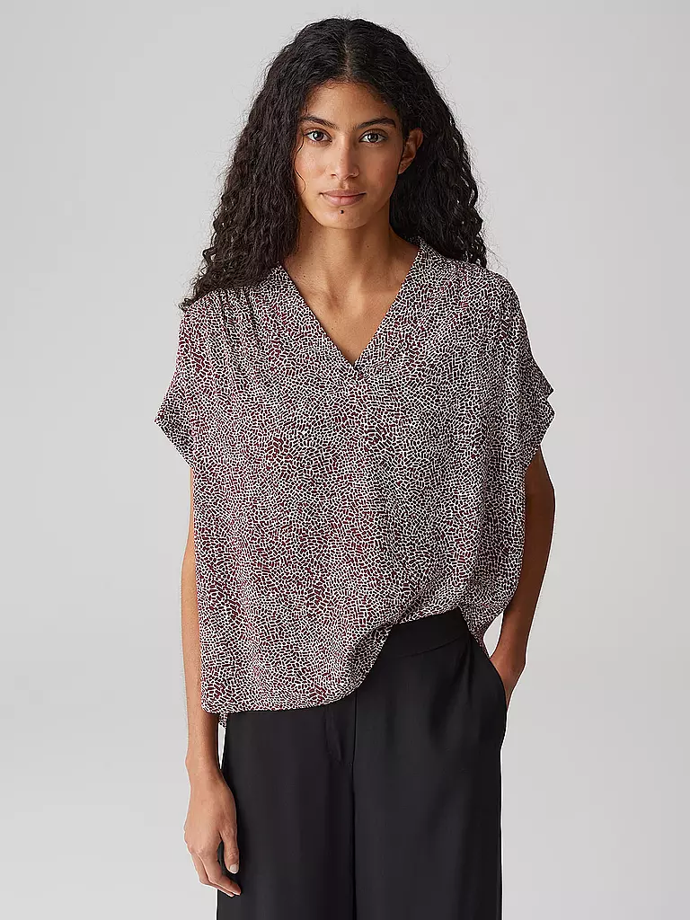 OPUS | Blusenshirt FILVA MINIMAL | beere