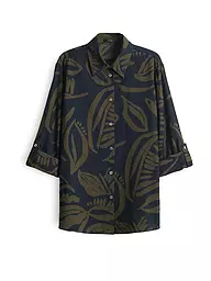 OPUS | Blusenshirt FUMINE TROPICAL | dunkelblau