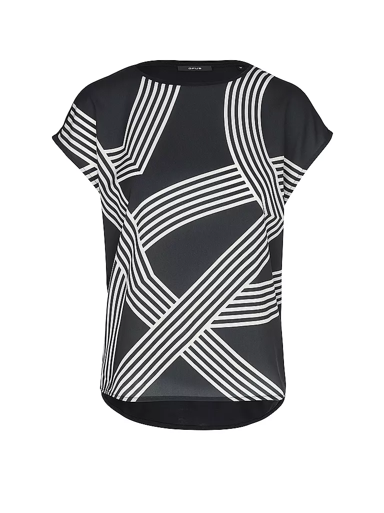 OPUS | Blusenshirt SABETHI PRINT | dunkelblau