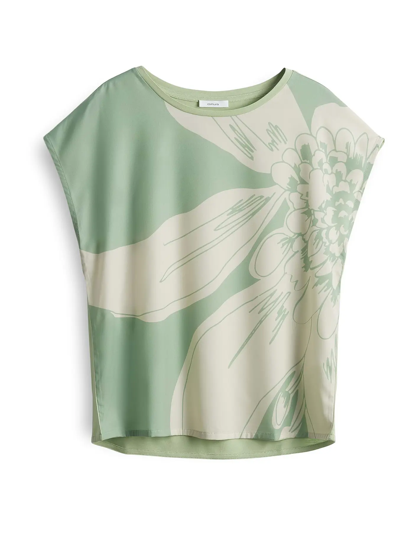 OPUS | Blusenshirt SAMELIE PRINT | grün