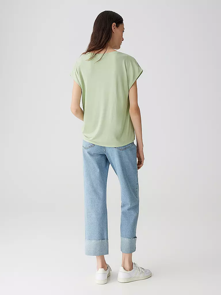 OPUS | Blusenshirt SAMELIE PRINT | hellblau