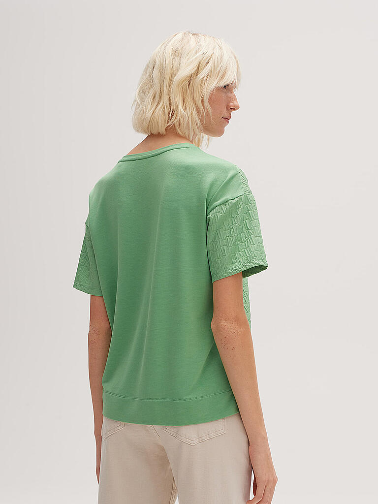 OPUS | Blusenshirt SELLONA ABSTRACT | grün