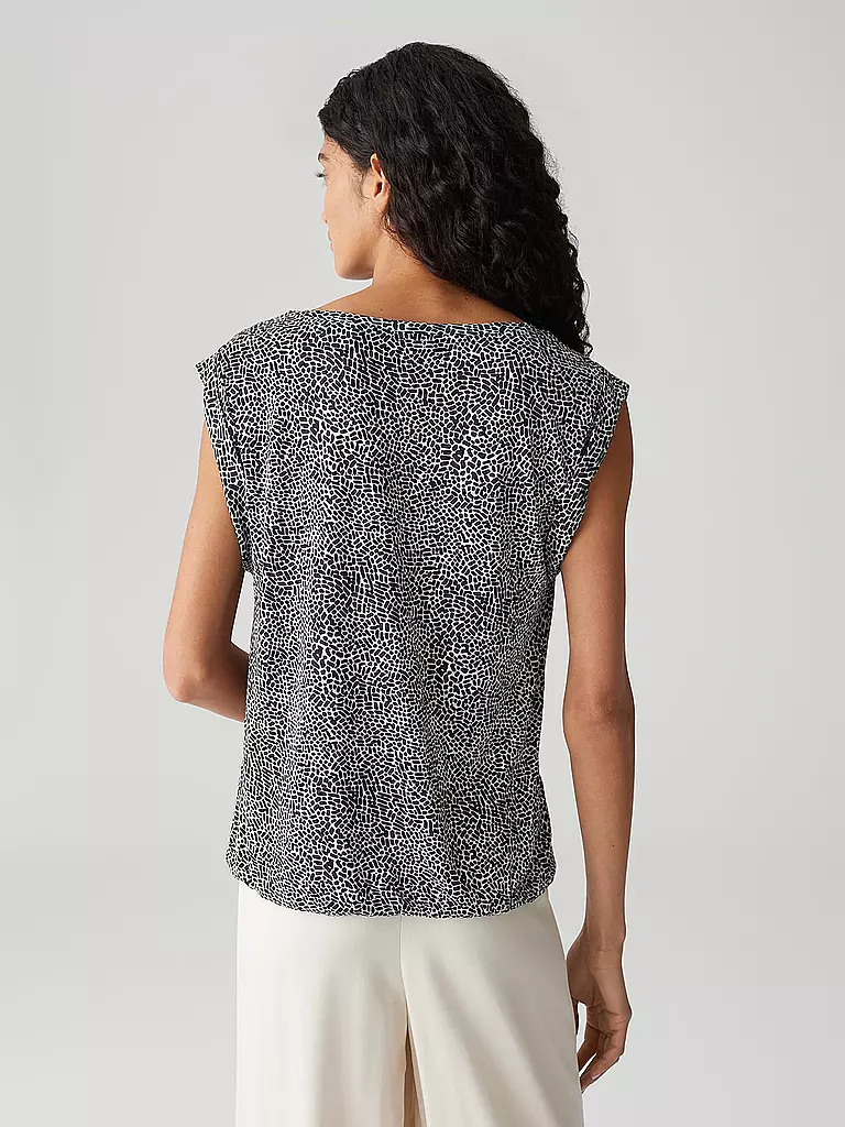 OPUS | Blusenshirt STRUKI MINIMAL | dunkelblau