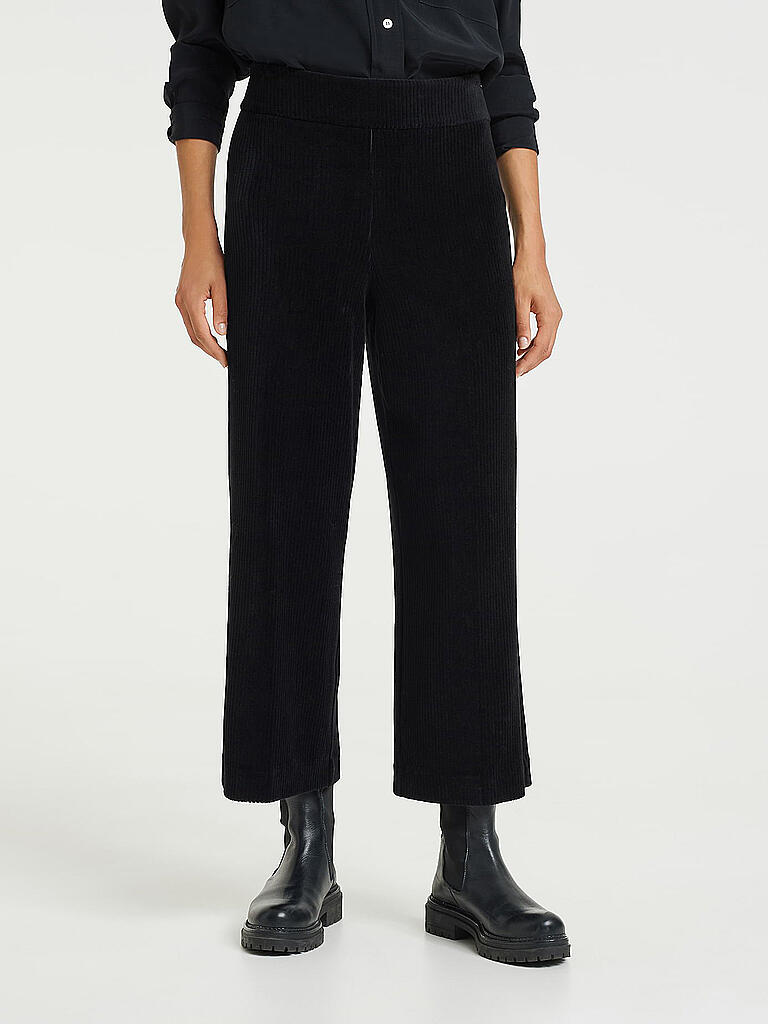 Culotte Large Femme En Velours Côtelé - Coupe Droite, élastique Taille, Longueur Jambe 63 Cm - 6