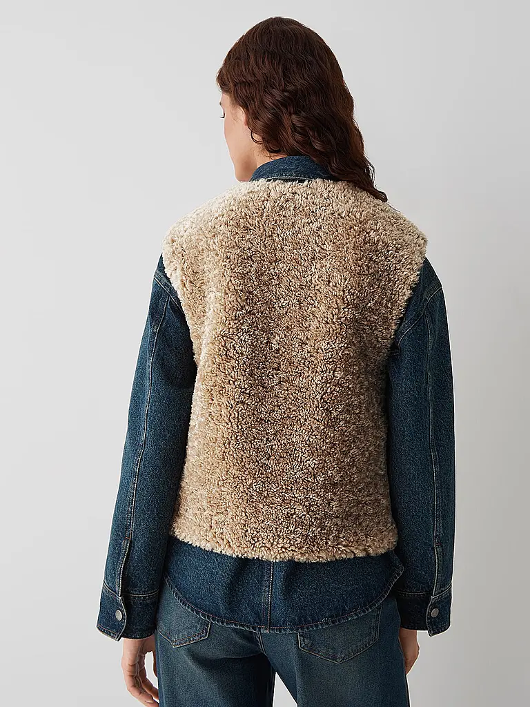 OPUS | Gilet in Felloptik WAHIDA | hellbraun