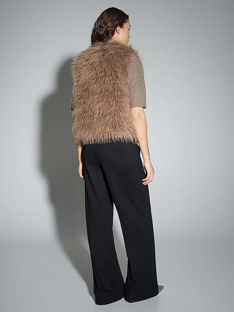 OPUS | Gilet in Felloptik WONDRA | Camel