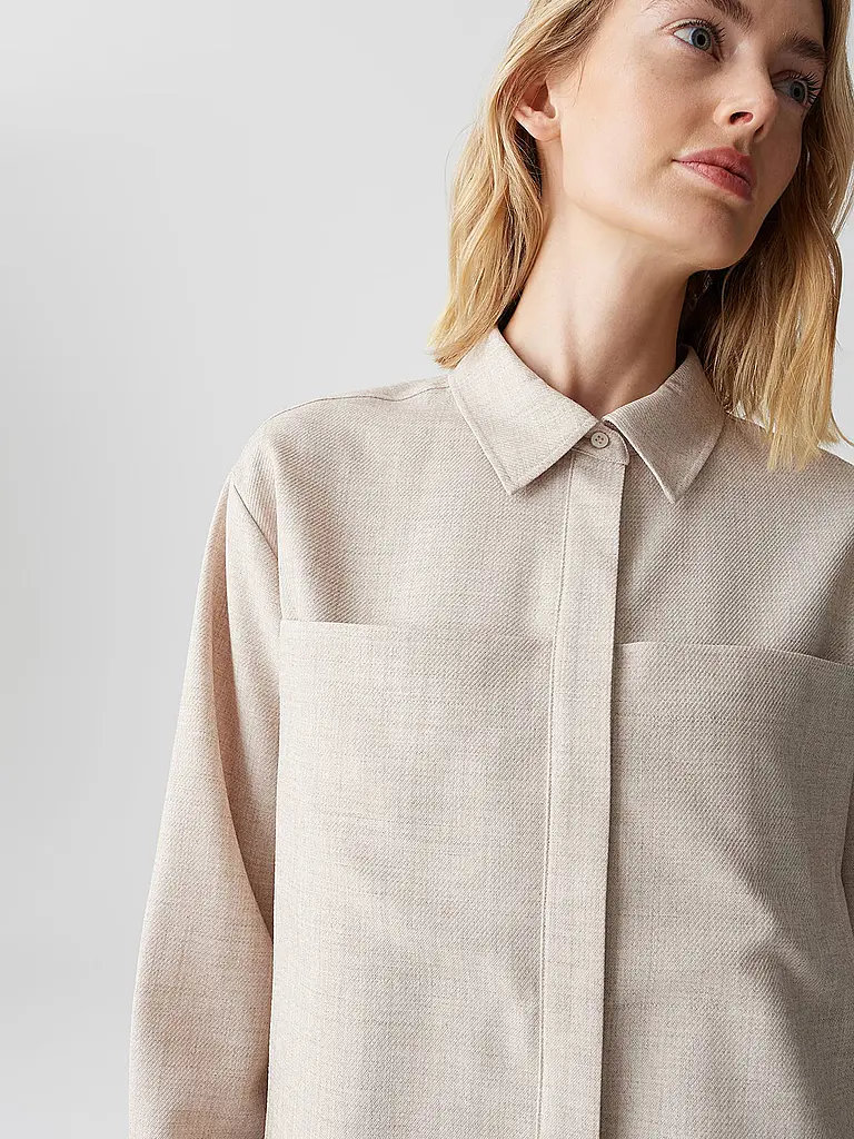 OPUS | Hemdbluse FELANGE | Beige