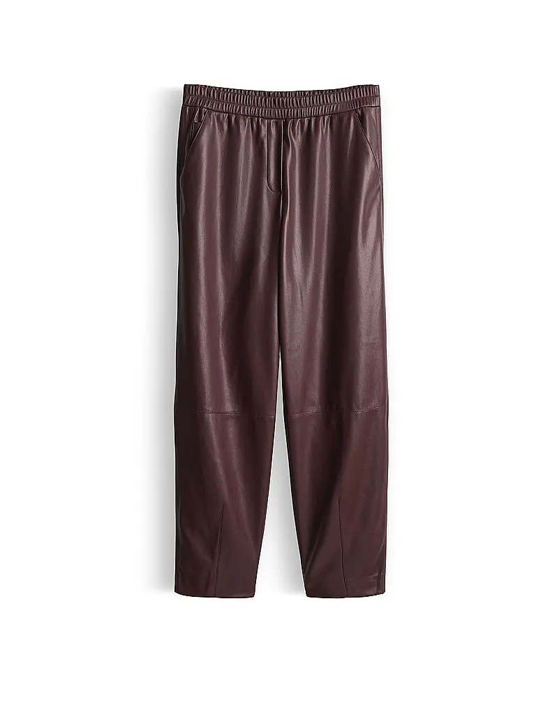 OPUS | Hose in Lederoptik MYHA EDGY | Beere
