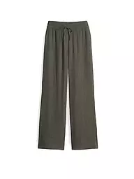 OPUS | Hose Jogging Fit MAROU CRINKLE | dunkelgrün
