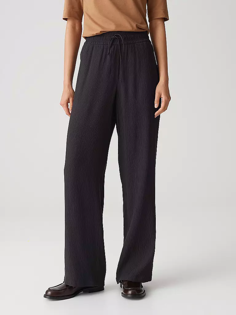 OPUS | Hose Jogging Fit MAROU CRINKLE | braun