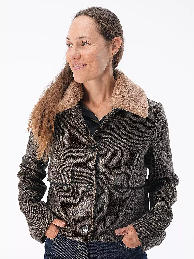 OPUS | Jacke HINATA SHINE | braun