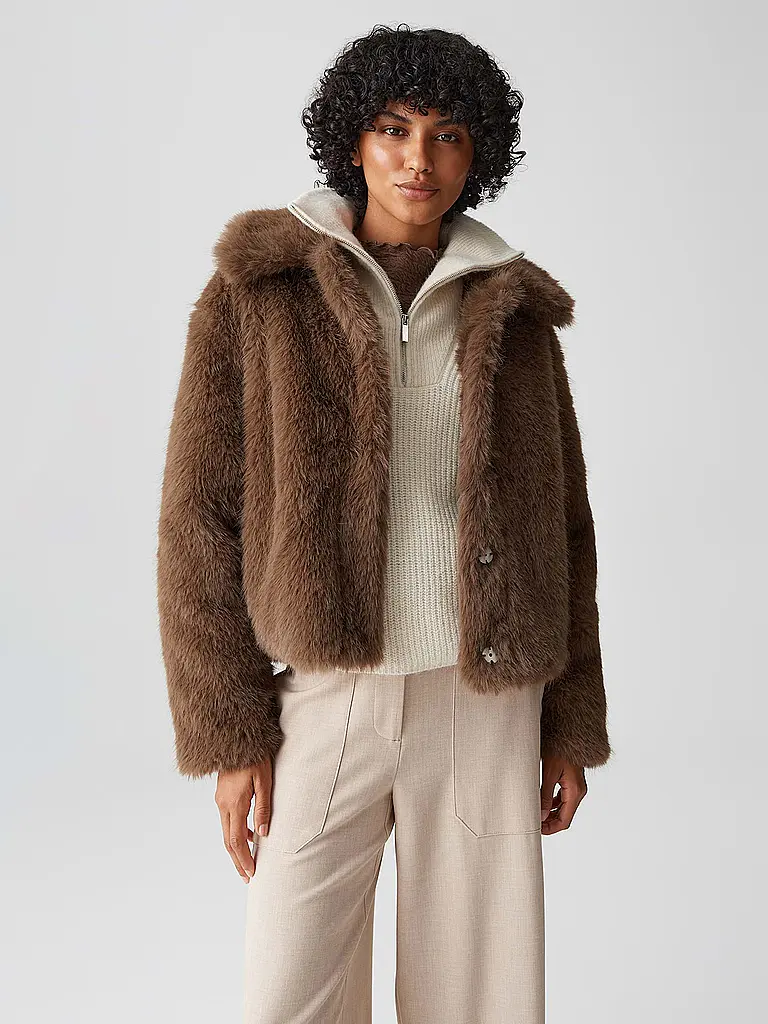 OPUS | Jacke in Felloptik HAJORA | 