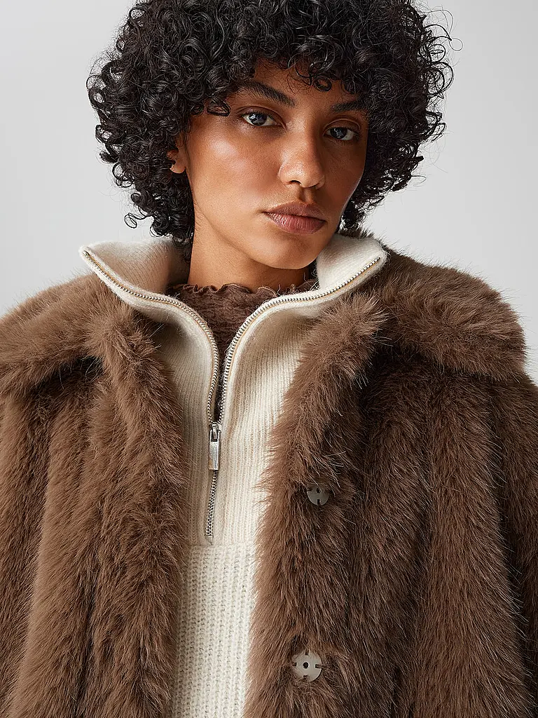 OPUS | Jacke in Felloptik HAJORA | 
