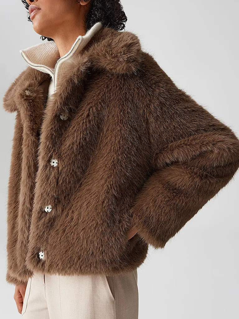 OPUS | Jacke in Felloptik HAJORA | 
