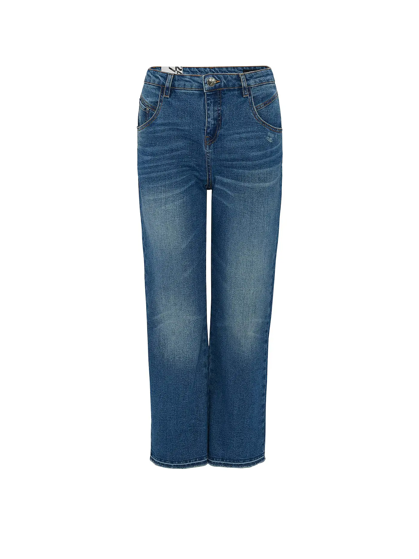 OPUS | Jeans Flared Fit 7/8 LANI TWIST | blau