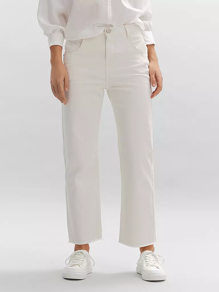 OPUS | Jeans Flared Fit 7/8 LANI TWIST | creme