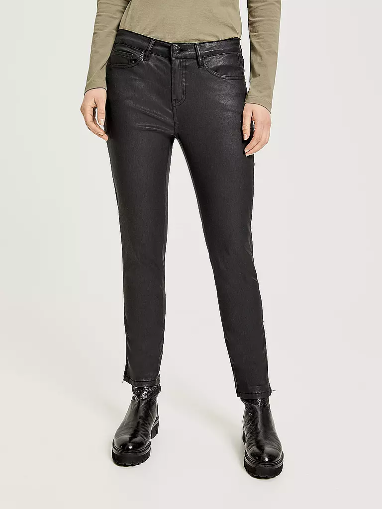 OPUS | Jeans Skinny Fit EMILY ZIP | schwarz