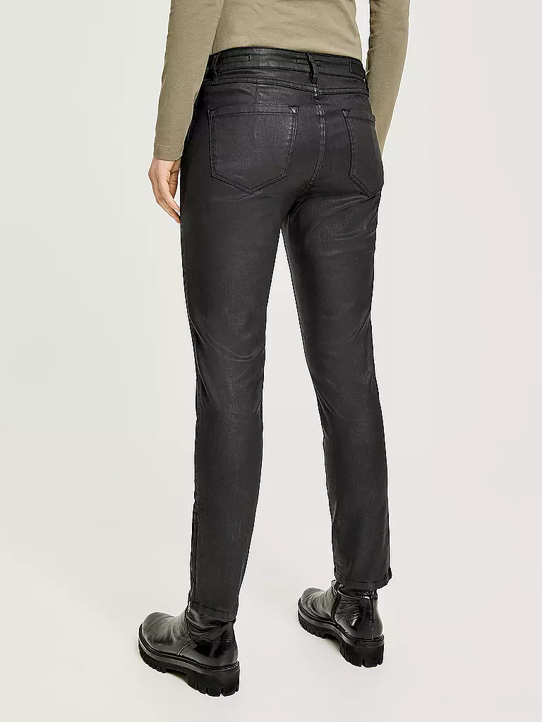 OPUS | Jeans Skinny Fit EMILY ZIP | schwarz