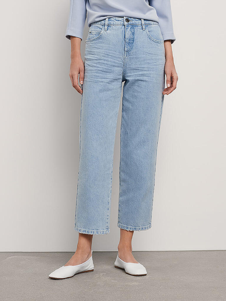 OPUS | Jeans Straight Fit  Lani 7/8  | blau