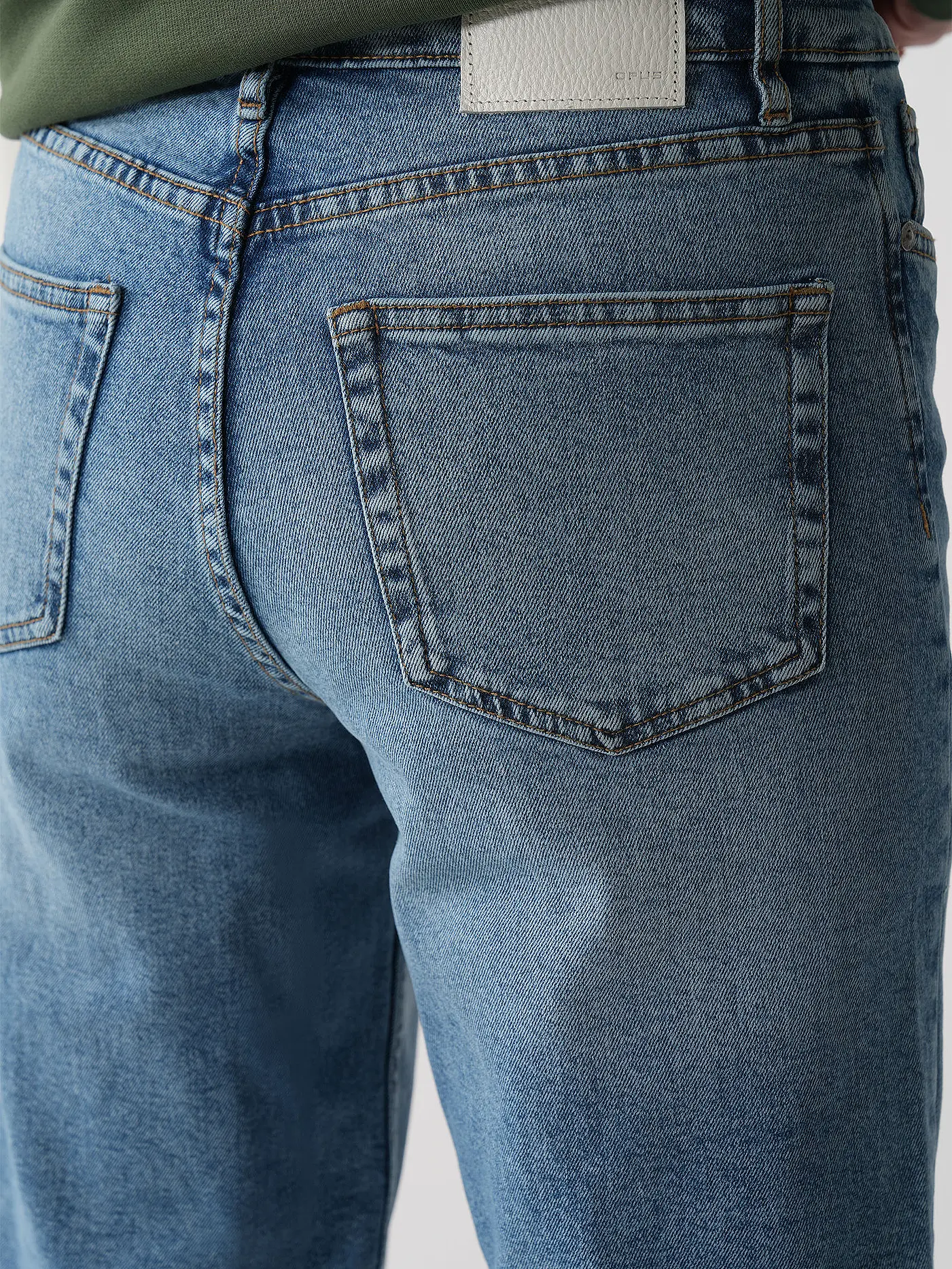 OPUS | Jeans Straight Fit 7/8 LOLAH | blau