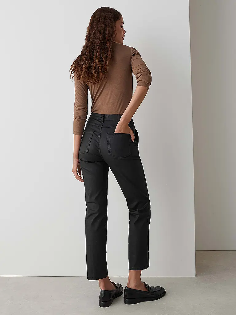 OPUS | Jeans Straight Fit EBBI FLARED | schwarz