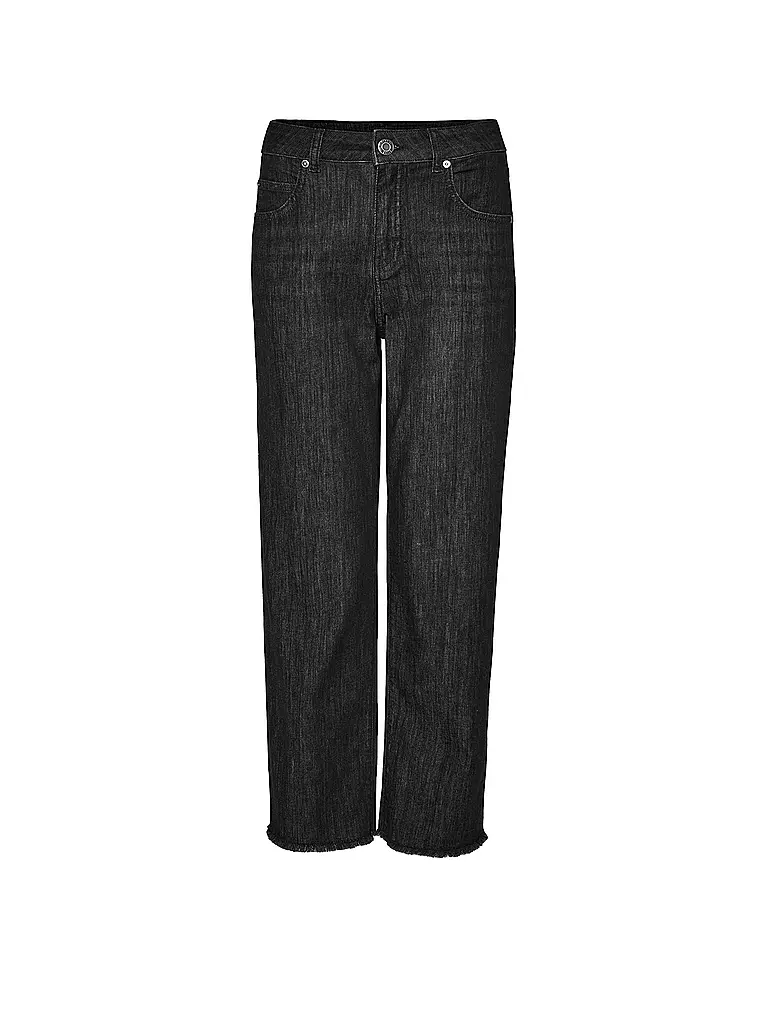 OPUS | Jeans Wide Fit MOMITO ASH | schwarz