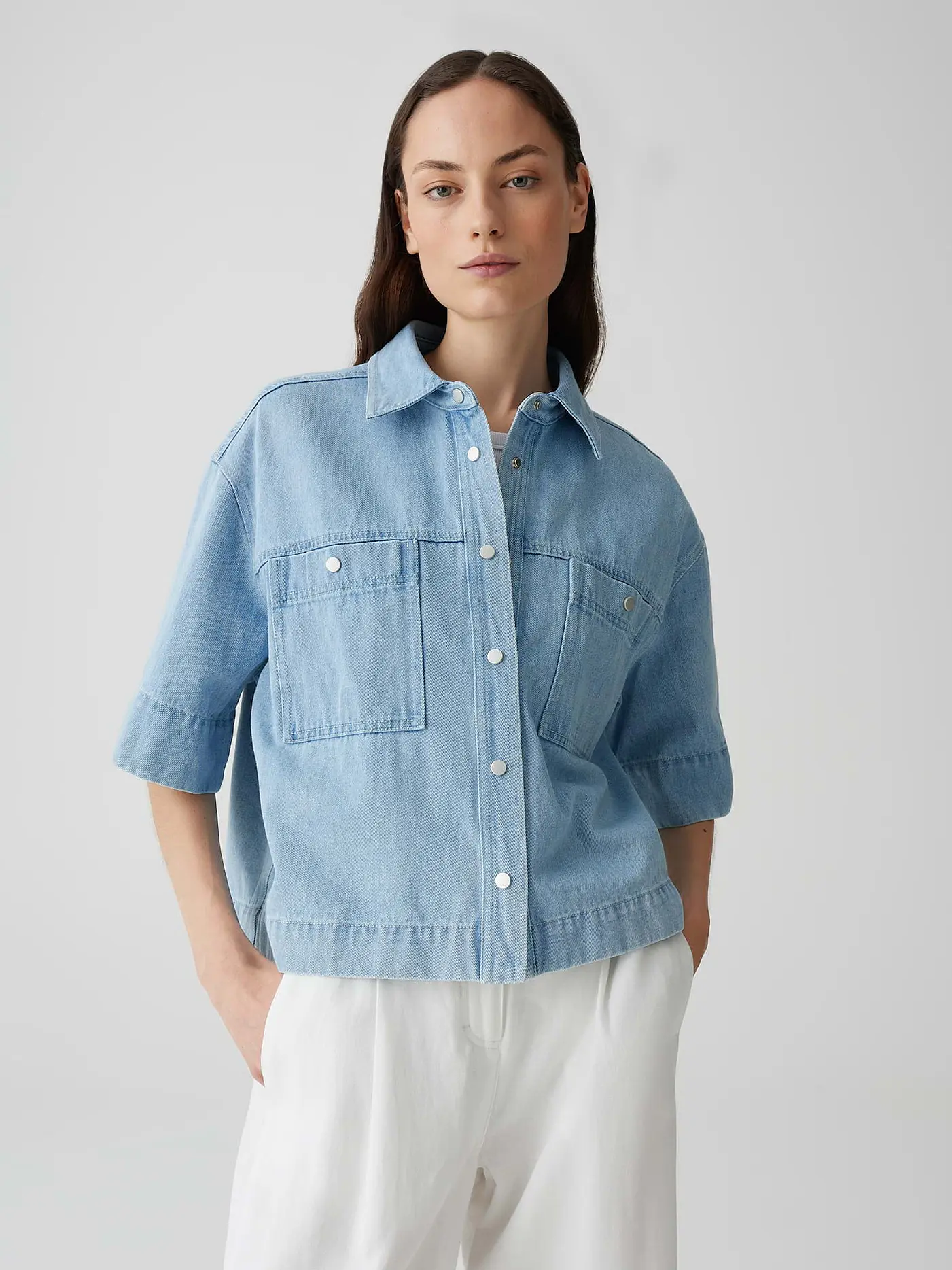 OPUS | Jeansbluse FERLOSA | blau