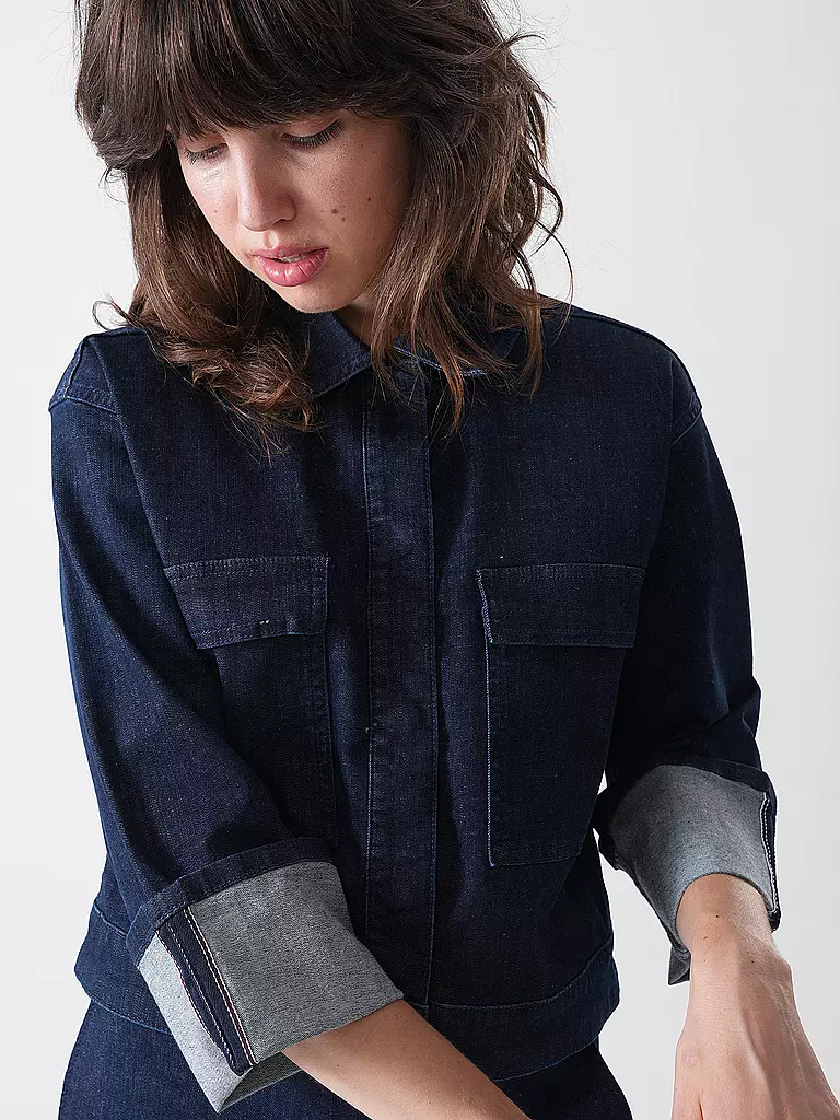 OPUS | Jeansjacke HOLLICE | dunkelblau