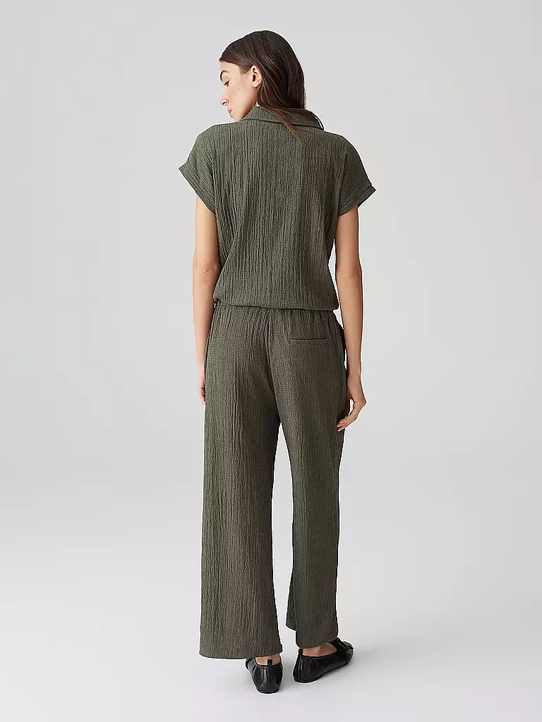 OPUS | Jumpsuit MELTI POLO | schwarz