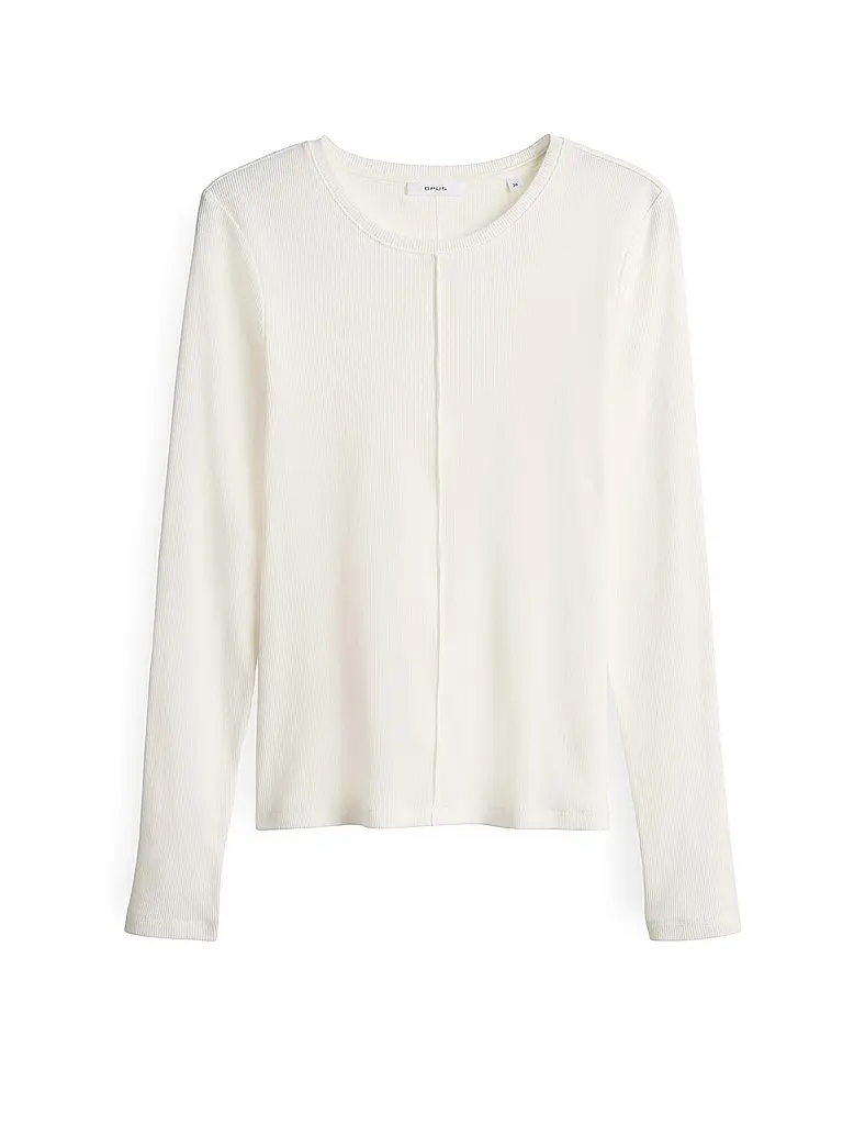 OPUS | Langarmshirt  | weiss