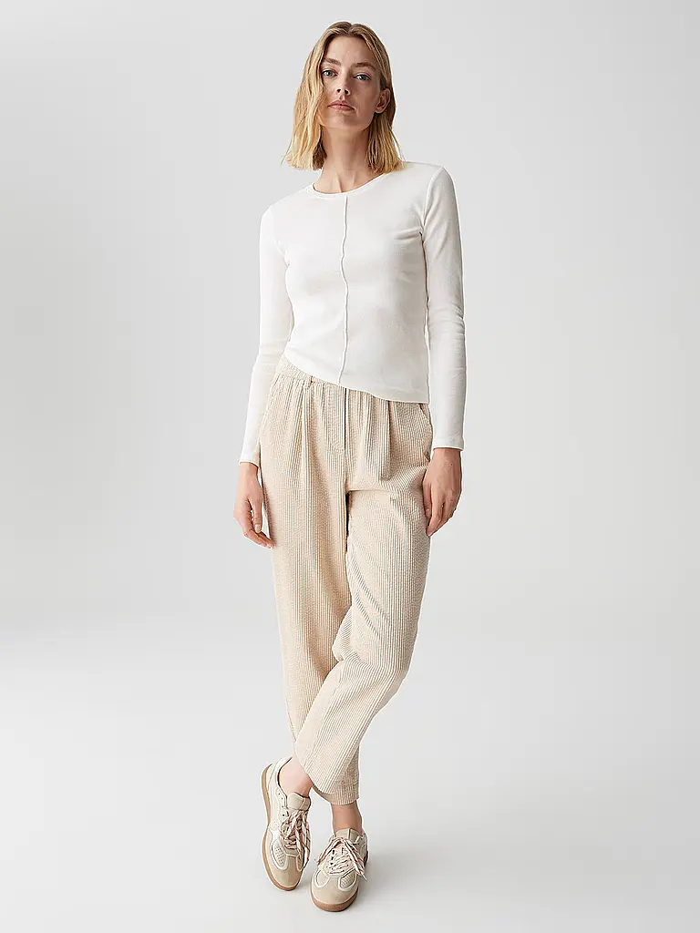 OPUS | Langarmshirt  | weiss