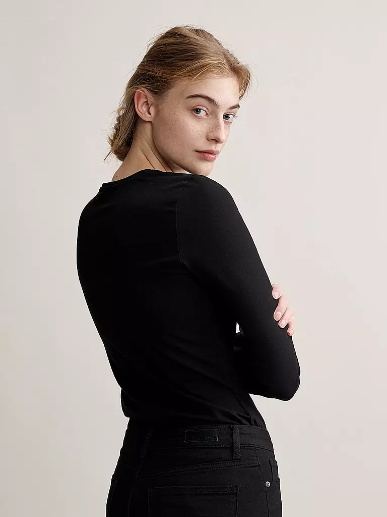 OPUS | Langarmshirt Daily I | dunkelblau