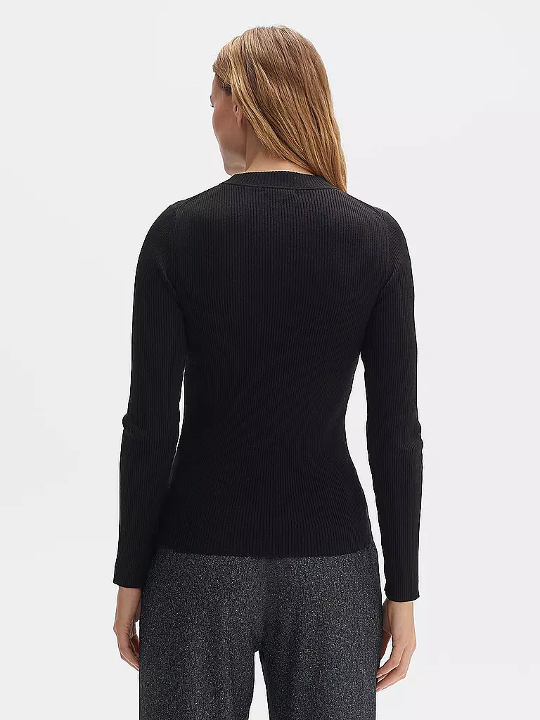 OPUS | Langarmshirt PEFFA | schwarz