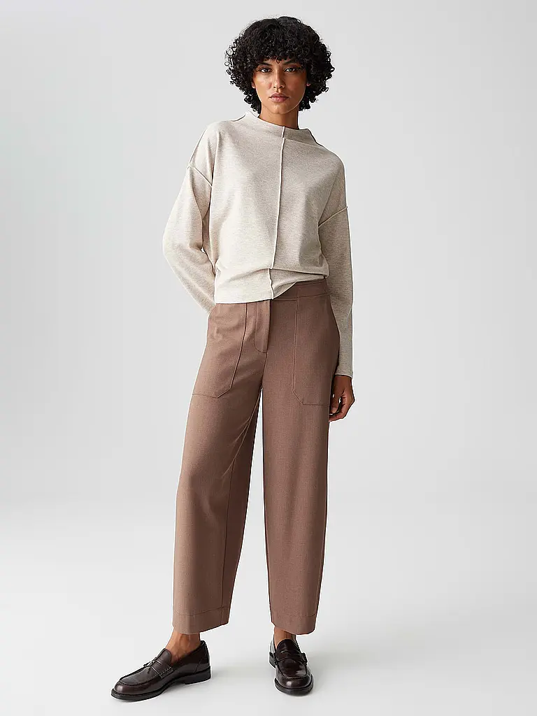 OPUS | Langarmshirt SINZI | beige