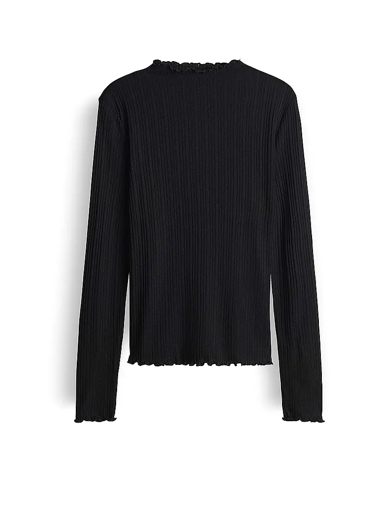 OPUS | Langarmshirt SIVI | schwarz