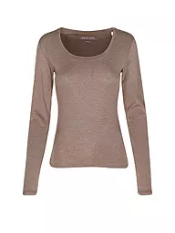 OPUS | Langarmshirt SORANA | braun