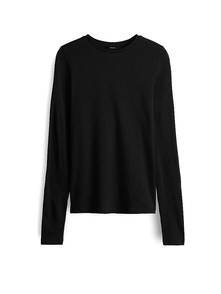 OPUS | Langarmshirt SUMELIKA | schwarz