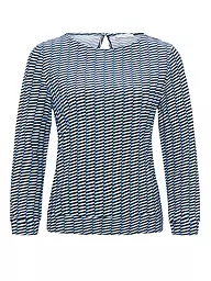 OPUS | Langarmshirt SUSTA | blau