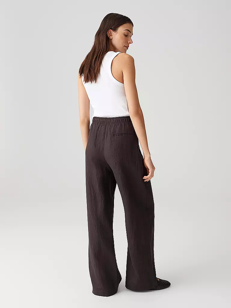 OPUS | Leinenhose MILENI | braun