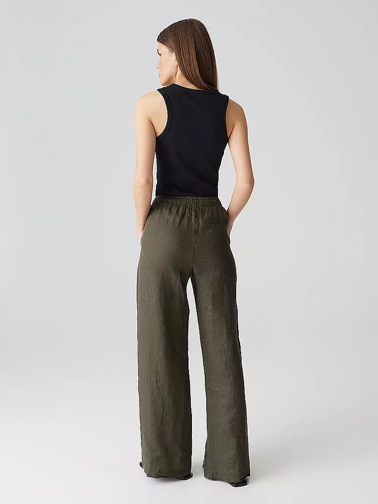 OPUS | Leinenhose MILENI | braun