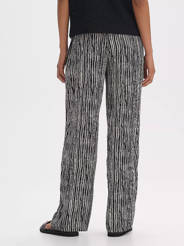 OPUS | Marlenehose MANILO STRIPE | schwarz