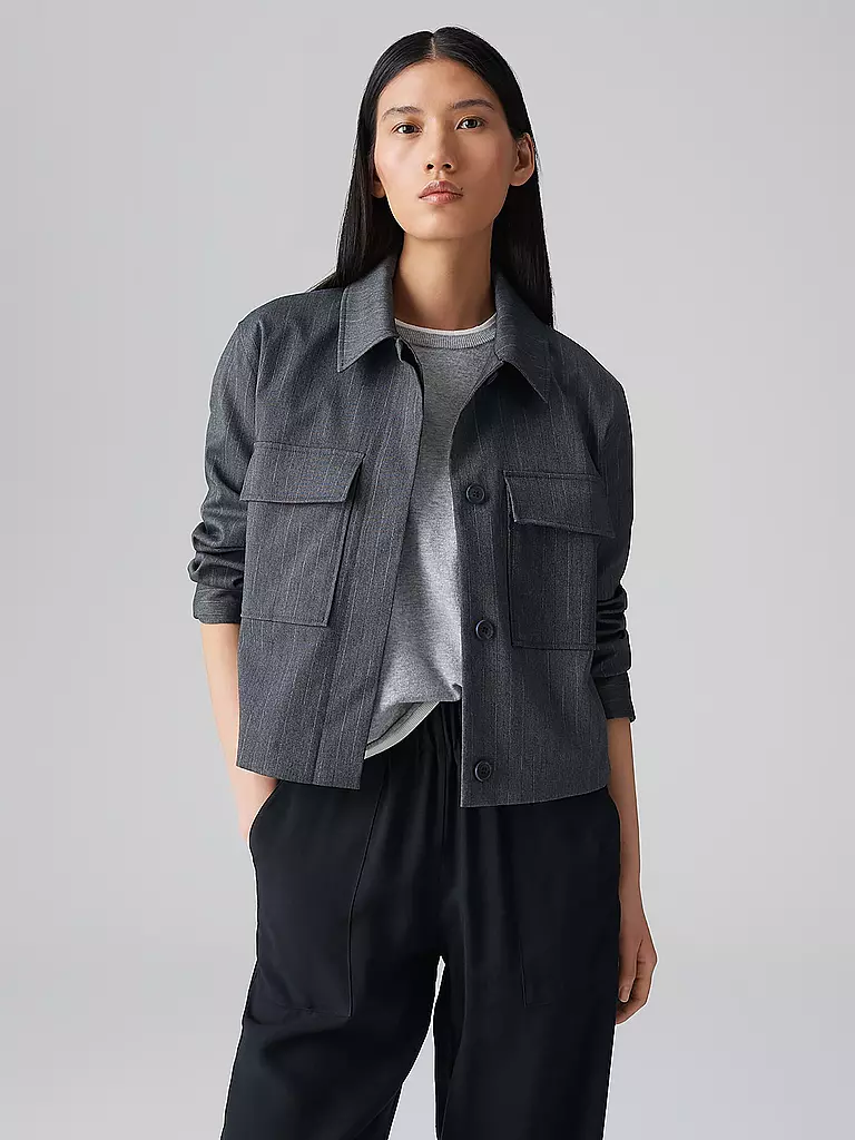 OPUS | Overshirt HYDENA | dunkelblau